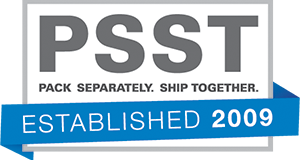 PSST: Pack separately. Ship together. Est 2009